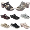 2024 Shoes Sandals Summer Women Low Heels Mesh Surface Leisure Mom Black White Red Green Large Size 36-42 O18-1 GAI 83