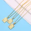 Pendentif Colliers Geo A-Z Initial Alphabet Lettre Collier Pour Hommes Femmes Bijoux Punk Trendy262q