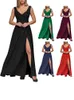 Elegante Partykleider für Frauen 2024 Prom Luxus Frau Kleid Abend Hochzeit Tanz Lange Maxi ärmellose Kleider Grün Vestidos 240228