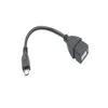 1000st/parti USB En kvinna till mikro USB 5 -stifts manlig adapter Host OTG Data Charger Cable Adapter