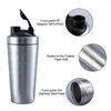 Stainless Steel Protein Shaker Cup Portable Fitness Sports Mug Nutrition Blender Cup Water Bottles Water Cup Portable Shakers 240306