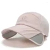 Ball Caps Lightweight Retractable Brim Baseball Summer Adult Cycling Hiking Hat