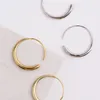 Pendientes colgantes minimalistas chapados en oro, círculo grande gradual, abalorio para mujer, accesorios de joyería para fiesta de Hip Hop para niña