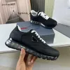 pra läder lac-up sneakers snörning PRD Air Cushion Paris enkel modedesigner lägenheter skor herr tränare andningsbara äkta 2oty k6ep