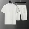 Tracksuit Set FashionHawaii Designer Men Casual Shirts Sets Floral Letter 3D Print Summer Seaside Holiday Beach Shirts Suits 077