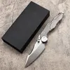 High End Mech Warrior Tactical Folding Knife M390 BLADE TC4 Titaniumlegering Handtag Bollbärande EDC Pocket Knives Camping Hunting Knives Två färger tillgängliga