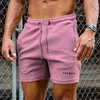 Herenshorts Heren korte broek Running Gym Strak Roze Training Joggers Sport met luxe elastische mode in bulk