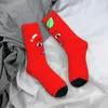 Мужские носки с яблоком и луком в стиле Харадзюку, высококачественные чулки, всесезонные длинные аксессуары, подарок на день рождения для мужчин и женщин