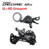 自転車derailleurs shimano deore m6100ミニセットシフターレバーリアデレイラーウィンドウ/窓なしrd-m6100-sgs 12s for mtb mountain