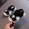 0-3 Years Summer Shoes Baby For Toddler Boys Girls Infant Shoes Girl Sandals Fashion Flower Mesh Breathable Sandals 240301