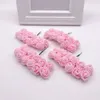 Fleurs décoratives 144 pièces 2 cm MINI mousse Roses pour la maison mariage fausse fleur Decora Scrapbooking bricolage couronne boîte-cadeau Bouquet artificiel