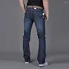 Jeans pour hommes 2024 Denim Pantalons Mode coréenne Lavé Baggy Streetwear Hommes Pantalons Mâle Rétro Solide Casual Long