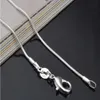 Intero: 20 pezzi di catena a serpente in argento sterling 925 da 1 mm 16 18 20 22 24 possono scegliere the198r