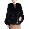 Haining Women 's Fang Clothing 2023 Winter Mink Fox Fur Integrated Coat 8186