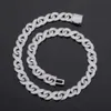 Hot Selling Hip Hop 13mm Breed 925 Zilveren Ketting D/vvs Moissanite Iced Out Cubaanse Link Chain