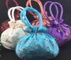 Stora hantverk julsäckar Satin presentpåse Handle China Womens Purses Totes Billiga broderier Drawstring Birthday Packaging Pouch 505987811