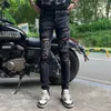 Jeans pour hommes Trou patch impression Distressed Top qualité Jeans Moto motard jean Rock Skinny Slim Ripped Knee zipper Pantalon en denim