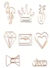 Rose Gold Crown Flamingo Paper Clips Creative Metal Paper Clips Bookmark Memo Planner Clips School Office Stationery Supplies TQQ 3094089