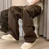 Pantalons pour hommes Pantalons de travail pour hommes Style de rue Cargo avec plusieurs poches Coupe ample Taille élastique pour la mode Hip Hop Confortable