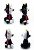 New online red ranboo sitting black and white doll plush toy creative gift for children1618393