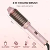 Thermal Brush 15 in Heated Curling Ceramic Comb Volumizing Iron Travel with 240226