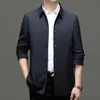 Early spring mens thin jacket for middle-aged and young business casual lapel mens administrative jacket top for men