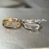 gioielli messis anello di design anello di fidanzamento per gioielli da donna messikas Anello con diamante singolo Anello scorrevole con diamante singolo geometrico di lusso leggero di alta edizione