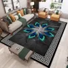 Alfombras con estampado 3D de plumas de dibujos animados para sala de estar, dormitorio, alfombras grandes, alfombrillas antideslizantes para cabecera, alfombra grande nórdica para el hogar 1214e