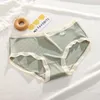 Calcinha feminina 2024 roupa interior mid-rise doce bonito dos desenhos animados tanga menina respirável algodão virilha lingerie para mulher