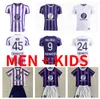 23 24 Jerseys de football Toulouse Cissoko Dallinga Nicolaisen Casseres Maillot de Foot 2023 2024 Men de football Shirts Aboukhlhl Rouault Ado onaiw Uniforms Men Kids