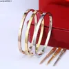 Bracelet Designer Jewelry for Women Classic Screw Titanium Steel Bangle Gold-plated Never Fading Non-allergicgold/silver/rose Gold