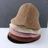 Bérets coréens portables, casquettes de couleur Pure, chapeau tricoté, bassin de printemps, lin creux, Style soleil, chapeaux féminins, seau