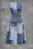 Повседневные платья 3D-печать Синий Красный Белый Черный Цветок Бабочка Абориген Волк Сова Узор Жилет Серия платьев