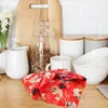 La vaisselle Bento Emballage Casque Cadeau Gift Outdoor Picnic Koi Carpe Coton Coton Emballage décoratif