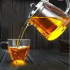 Hittebestendig Glazen Ketel Theepot Bloem Theeservies Pu'er Koffie Thee Pot Drinkware Set Roestvrijstalen Zeef Promotion275H