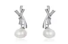 SE5 Trendy Elegant Big Simulated Pearl Long Earrings for Women Pearls String Statement Dangle Drop Earrings2239179