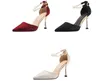 Damen Sommer Komfort High Heels Designer Schuhe Sandalen Hochzeit Abend Party Ballkleid Schuhe Luxus Mode Elegante Stiletto Büro Pumps Plus Größe 42