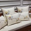 Chinese Borduren Kussenhoes Bloem Vogels Luxe Kussens Kussens Cojines Decorativos Para Sofa Noble Vrouwen Voor Thuis Decor183o