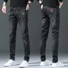 Jeans für Herren 2024 Frühling und Herbst Produkt Modetrend Stickerei Elastische Hautpflege Hochwertige Hose mit geradem Bein