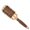 Gold Themal Hair Salon Curly Hair Round Brush Aluminium Radial Hair Ionic Comb in 4 Sizes Professional Salon Brushes 240229
