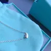 Ожерелья с подвесками Ddpe Desginer T Jewelry t Family Ожерелье из чистого серебра 925 пробы из бобов акации Простой и модный шикарный крутой универсальный коль