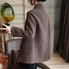 Plaid Blazer Woman Check Wool Blend Outerwears Clothes Tweed Coats for Women Jacket Spring on Offer with In 240226