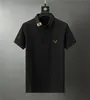 2024 Designer-Streifen-Poloshirt-T-Shirts, Schlangenpolos, Biene, Blumenmuster, Herren-High-Street-Mode-Pferde-Polo-Luxus-T-Shirt