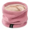 Bandanas Cashmere Plush Warm Winter Ring Scarf Women Men Knit Full Face Mask Snood Neck Scarves Warmer Bufanda Thick Ski