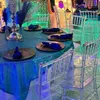 Akrylowe przezroczyste krzesło ślubne krzesło odłączane Chiavari na świeżym powietrzu na imprezę w hotelowym domu lub w kościele