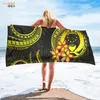 Großes Strandtuch für den Sommer, Badezimmerzubehör, saugfähige Designer-Gym-Decke für Erwachsene, Serviette De Bain, Pohnpei Floral285N