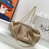 Luxury leather loewess crossbody bag fashionable designer womens hand-held chain bag high-end dumpling bag underarm bag super large capacity shopping bag