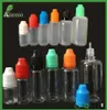 5 ml 10 ml 15 ml 20 ml 30 ml PET PE bouteilles compte-gouttes en plastique bouteilles d'aiguille avec bouchon à l'épreuve des enfants E bouteilles de liquide longue pointe mince vide Bot2706527