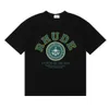 Rhude T-shirt manches courtes vêtements de sport pour hommes hip-hop dessin animé imprimé lettres couleur arc-en-ciel mode d'été pour femmes coton corde haut à manches courtes