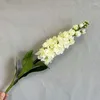 Dekorativa blommor 1 datorer Hyacinth Violet Flower Fake Silk Artificial Mariage Birthday Party Bridal Floral Home Decoration Ornamental Flores